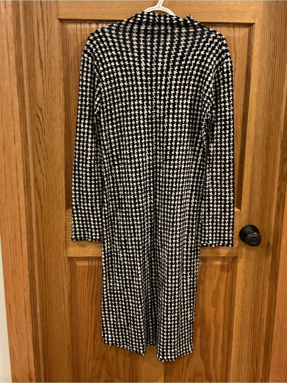 Samantha Sung Houndstooth Knit Dress – Size 8